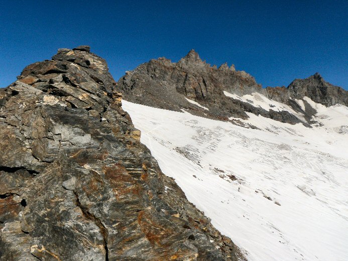 Arete du Soleil (21).jpg - On voit bien la course d'arte qui se rapproche